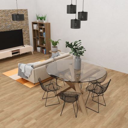Luster na lanku LOFT SHADE 3xE27/60W/230V čierna