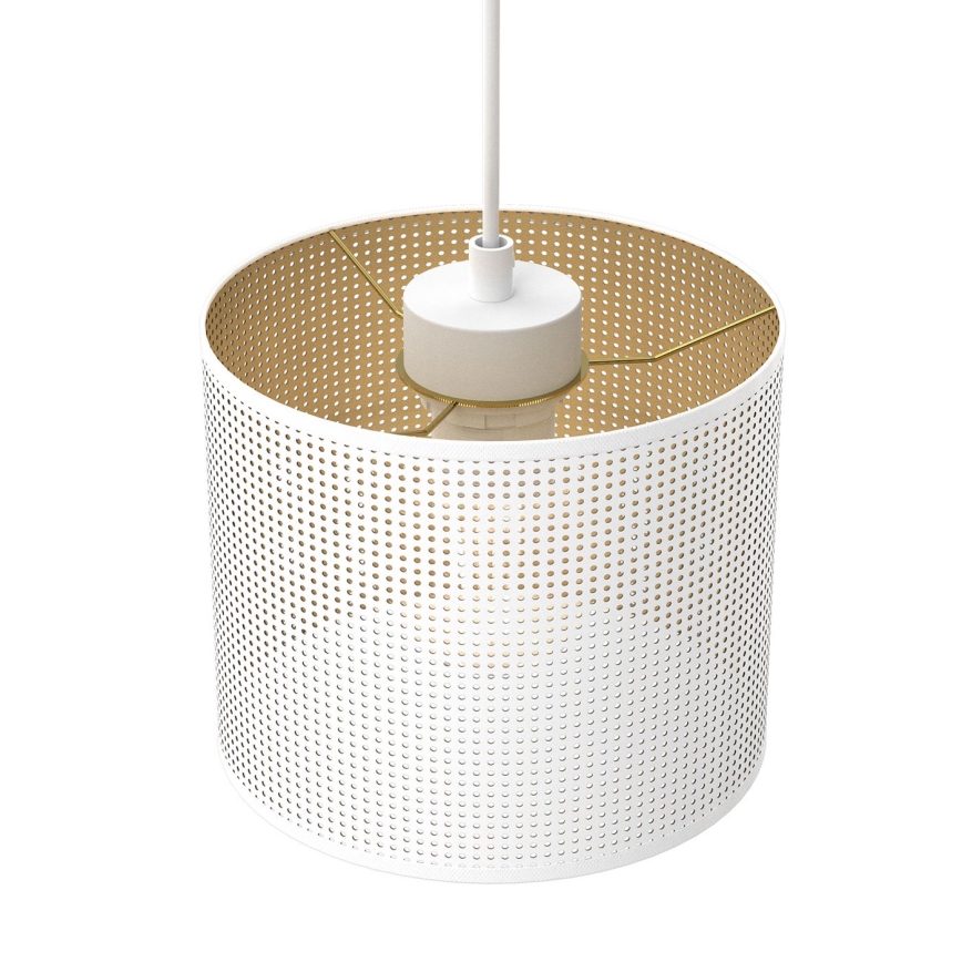 Luster na lanku LOFT SHADE 5xE27/60W/230V biela/zlatá