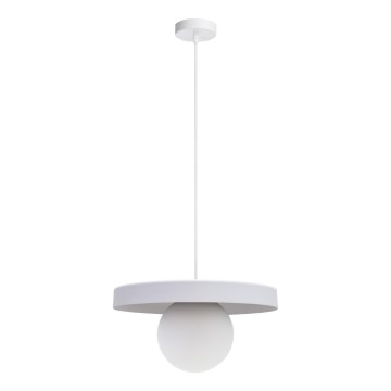 Luster na lanku LOME 1xE27/60W/230V biela