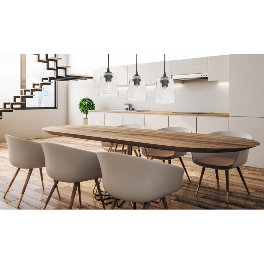 Luster na lanku LUCEA 3xE27/15W/230V
