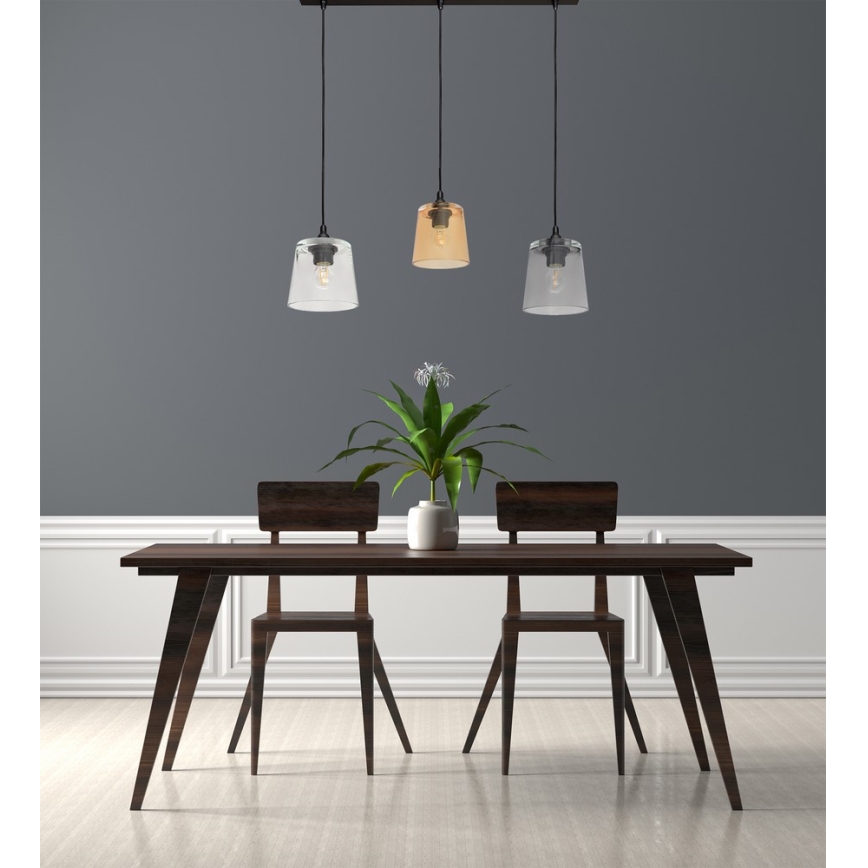 Luster na lanku LUCEA 3xE27/15W/230V