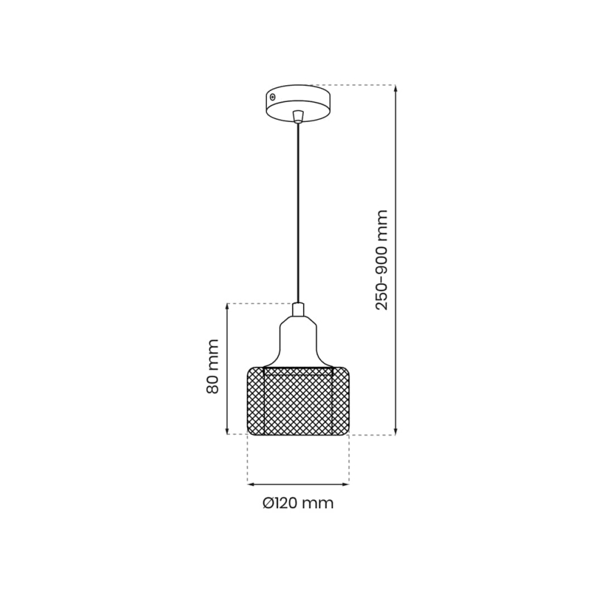 Luster na lanku LUMI 1xG9/8W/230V