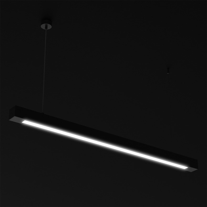 Luster na lanku LUNGO T8 1xG13/18W/230V čierna