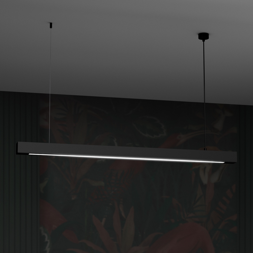 Luster na lanku LUNGO T8 1xG13/18W/230V čierna