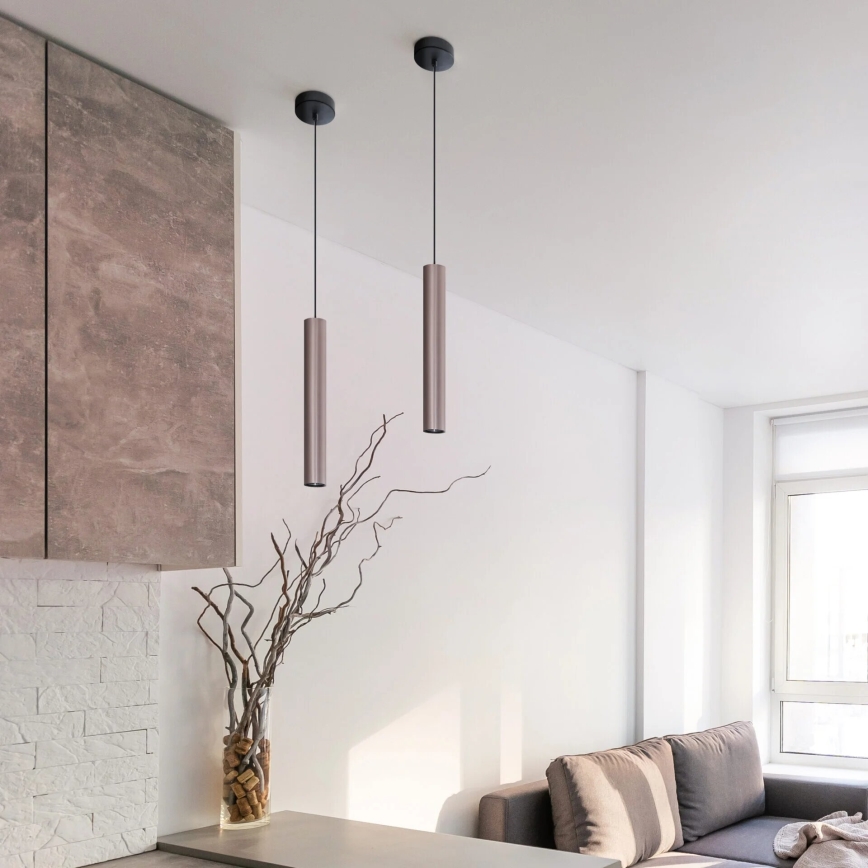 Luster na lanku LUNGOMARE 1xGU10/10W/230V matný chróm