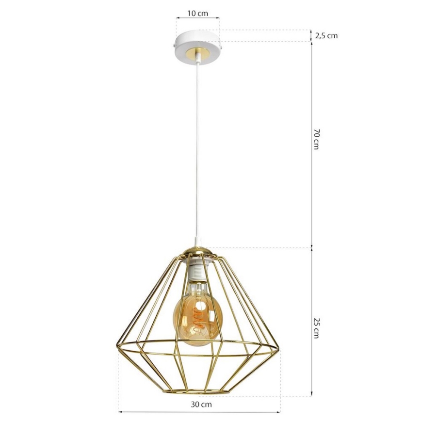 Luster na lanku LUPO 1xE27/60W/230V