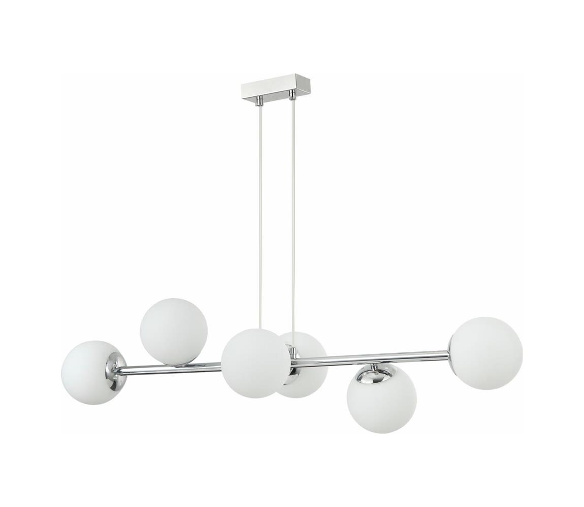 Luster na lanku MADDIE 6xE14/5W/230V lesklý chróm LM-6.275/CHROM