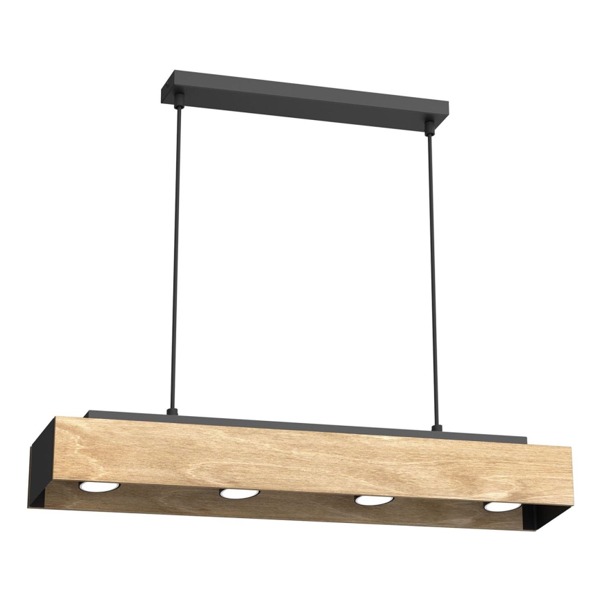 Luster na lanku MAISON 4xGU10/8W/230V hnedá/dub