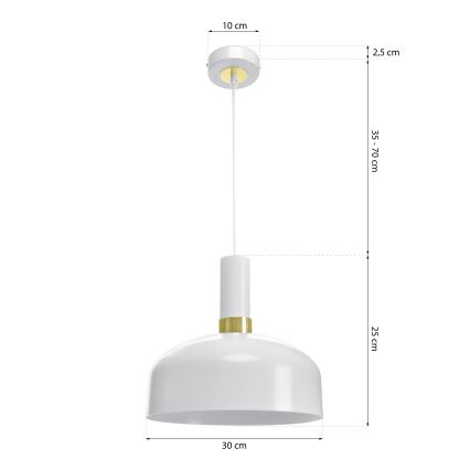 Luster na lanku MALMO 1xE27/60W/230V