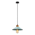 Luster na lanku MANAVGAT 1xE27/40W/230V modrá/hnědá