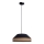 Luster na lanku MANISO 1xE27/60W/230V pr. 45 cm čierna/béžová