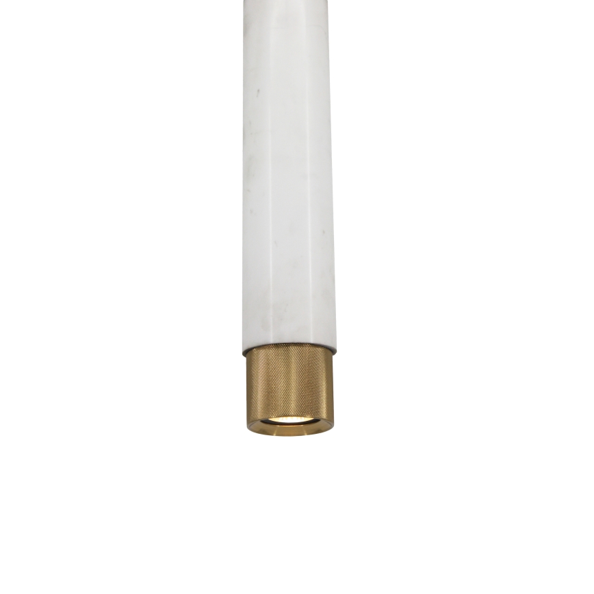 Luster na lanku Marble white/brass 1xGU10/8W/230V