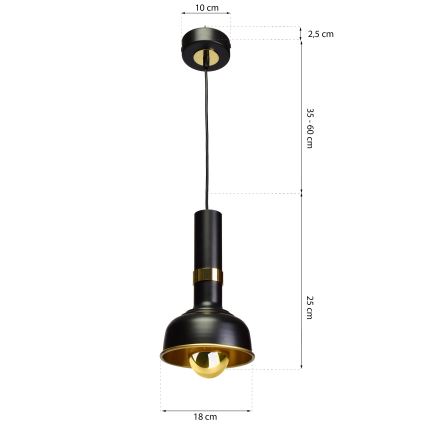 Luster na lanku MARGO 1xE27/5,5W/230V