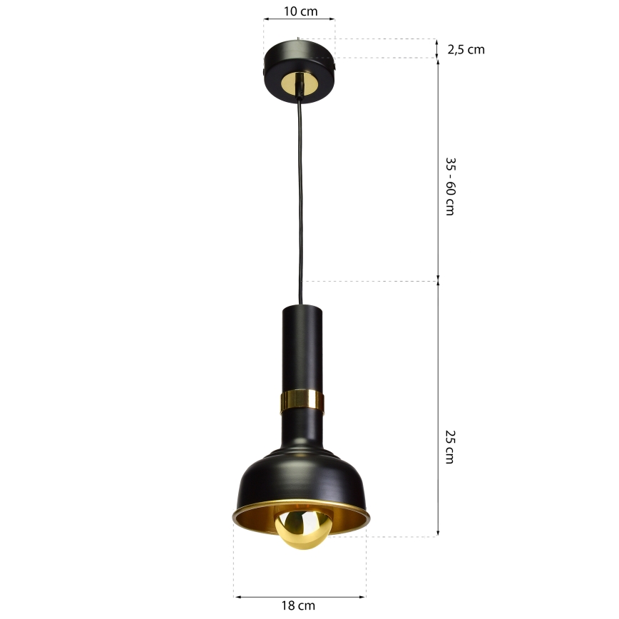 Luster na lanku MARGO 1xE27/5,5W/230V