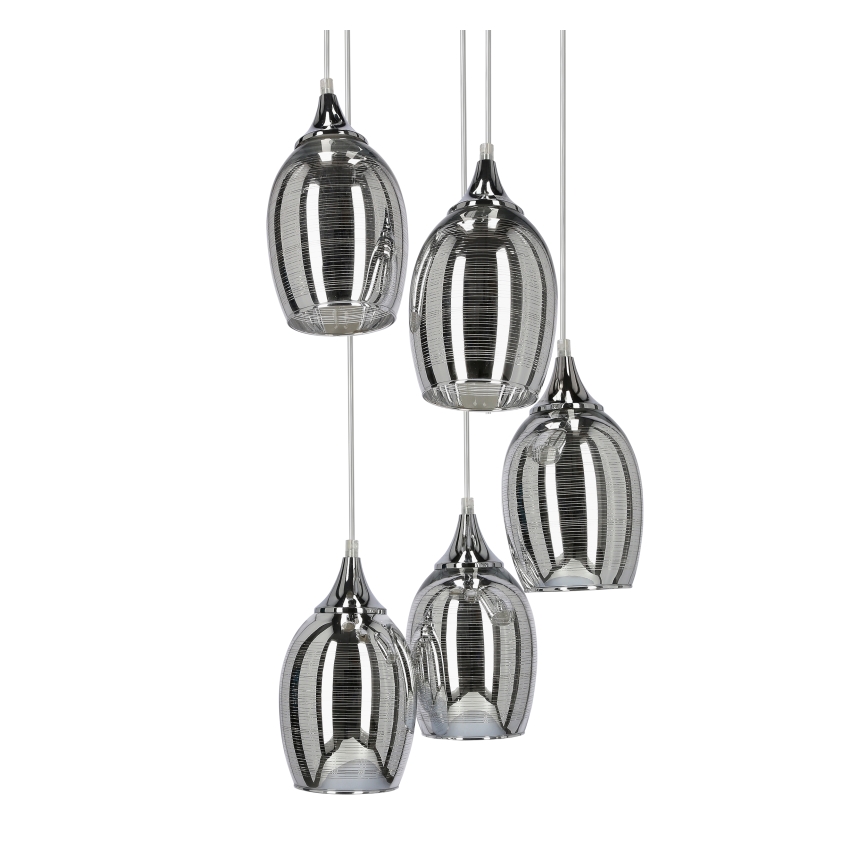 Luster na lanku MARINA 5xE27/60W/230V