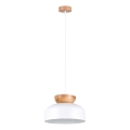 Luster na lanku MARION 1xE27/15W/230V pr. 29,5 cm biela