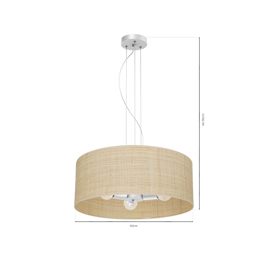 Luster na lanku MARSHALL 3xE27/60W/230V