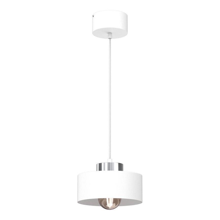 Luster na lanku MARTI 1xE27/15W/230V biela/lesklý chróm