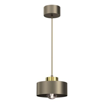 Luster na lanku MARTI 1xE27/15W/230V mosadz/zlatá