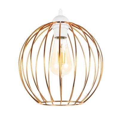 Luster na lanku MATT 2xE27/60W/230V pavúk biela/medená