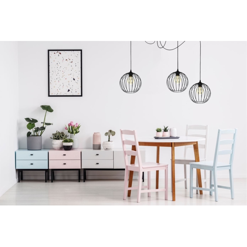 Luster na lanku MATT 3xE27/60W/230V pavúk