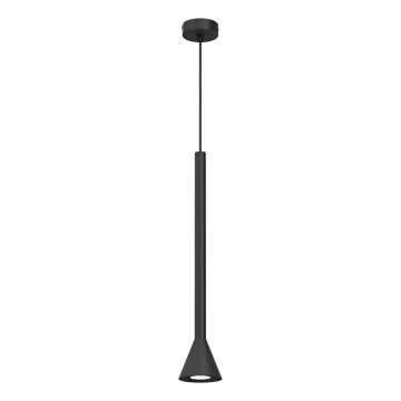 Luster na lanku MAZZO 1xGU10/8W/230V čierny