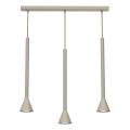 Luster na lanku MAZZO 3xGU10/8W/230V béžový