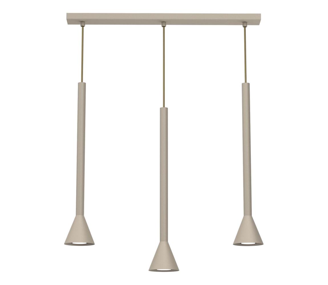 Luster na lanku MAZZO 3xGU10/8W/230V béžový 4476