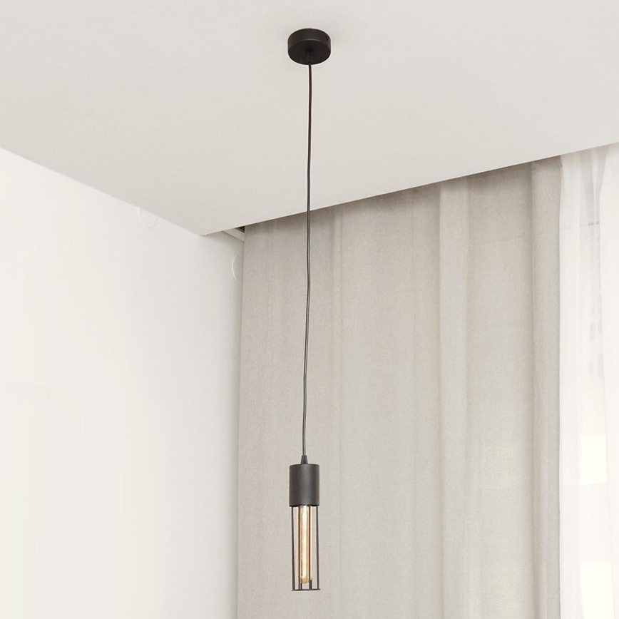 Luster na lanku MELODY 1xE27/15W/230V čierna