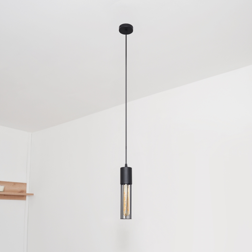 Luster na lanku MELODY 1xE27/15W/230V čierna