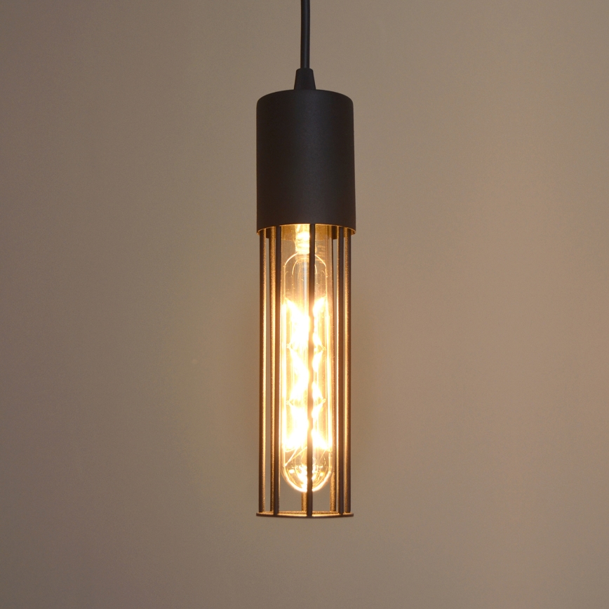 Luster na lanku MELODY 1xE27/15W/230V čierna