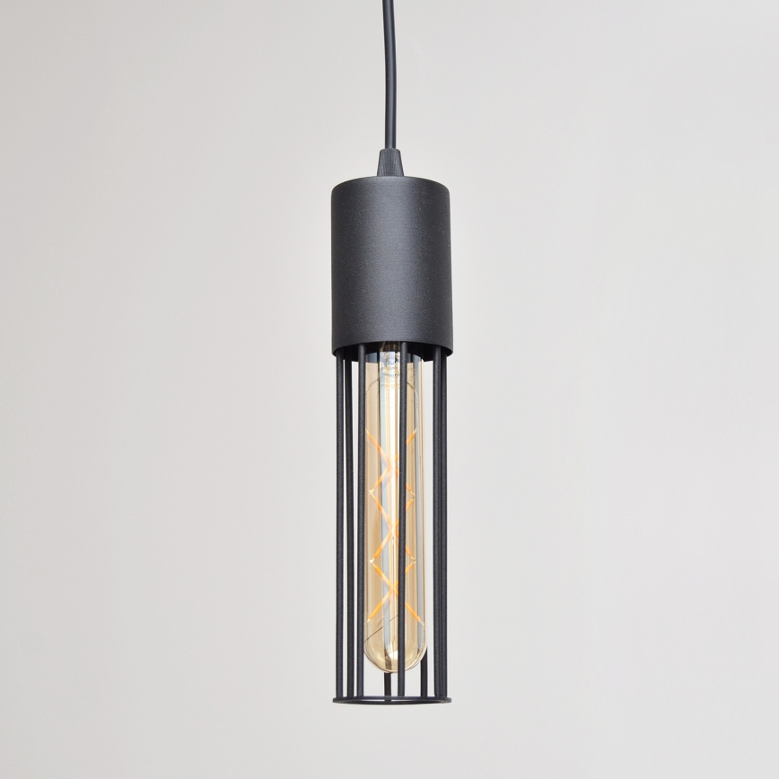 Luster na lanku MELODY 3xE27/15W/230V čierna