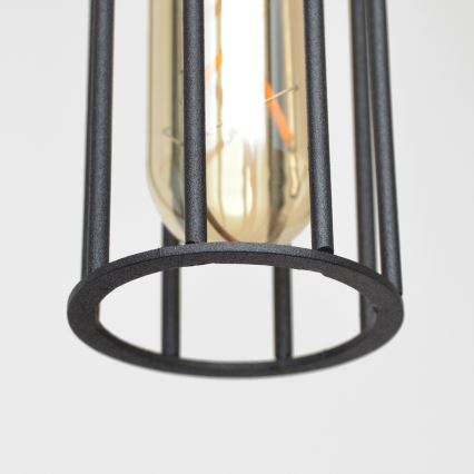 Luster na lanku MELODY 3xE27/15W/230V čierna