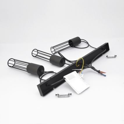 Luster na lanku MELODY 3xE27/15W/230V čierna