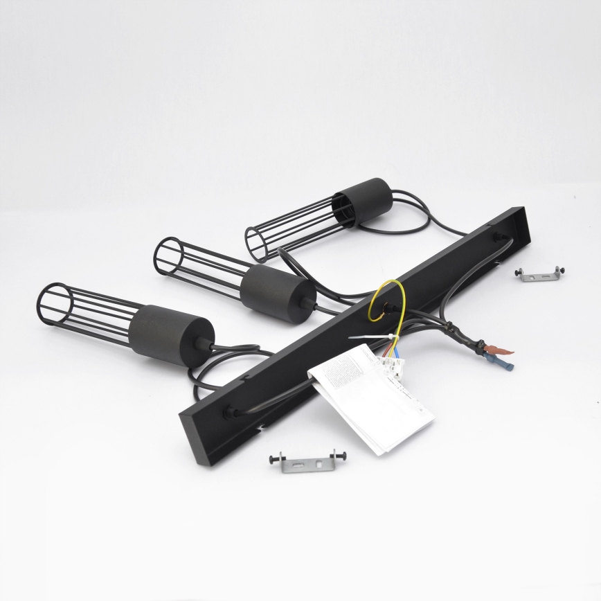 Luster na lanku MELODY 3xE27/15W/230V čierna