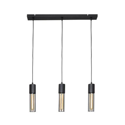 Luster na lanku MELODY 3xE27/15W/230V čierna