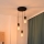 Luster na lanku MELODY 3xE27/15W/230V čierna