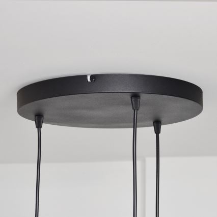 Luster na lanku MELODY 3xE27/15W/230V čierna
