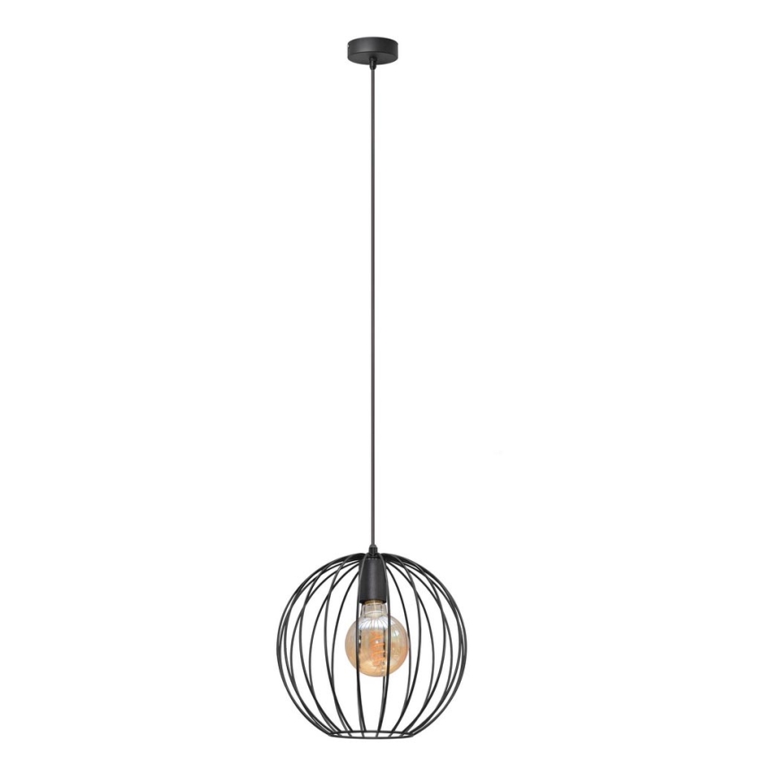 Luster na lanku MERCURE 1xE27/15W/230V pr. 30 cm čierna