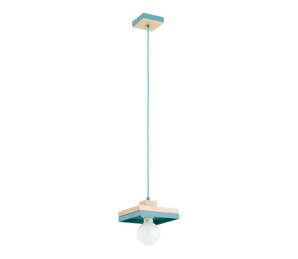 Luster na lanku MIKO 1xE27/15W/230V mentolová/béžová 61590