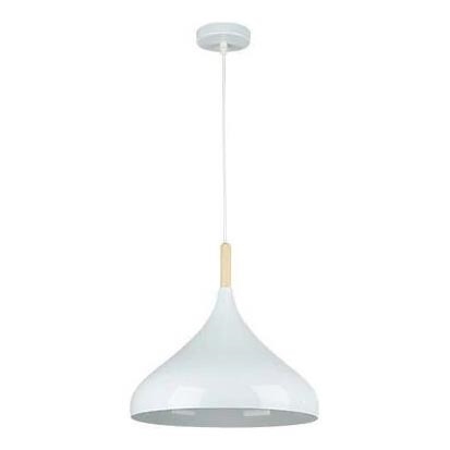 Luster na lanku MIKO 1xE27/60W/230V pr. 32 cm biela