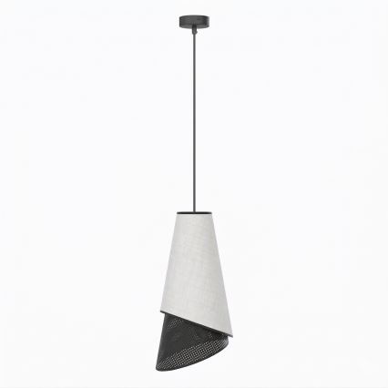 Luster na lanku MODA 1xE27/15W/230V sivá/čierna