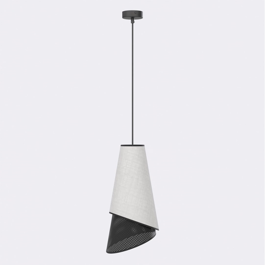 Luster na lanku MODA 1xE27/15W/230V sivá/čierna