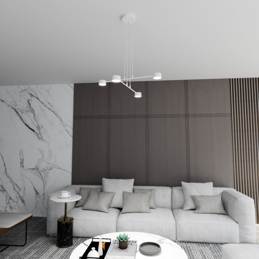 Luster na lanku MODUS 4xGX53/10W/230V biela