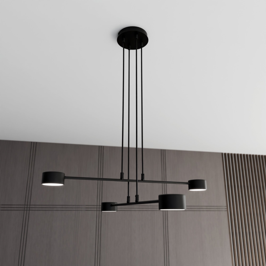 Luster na lanku MODUS 4xGX53/10W/230V čierna