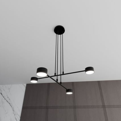 Luster na lanku MODUS 4xGX53/10W/230V čierna