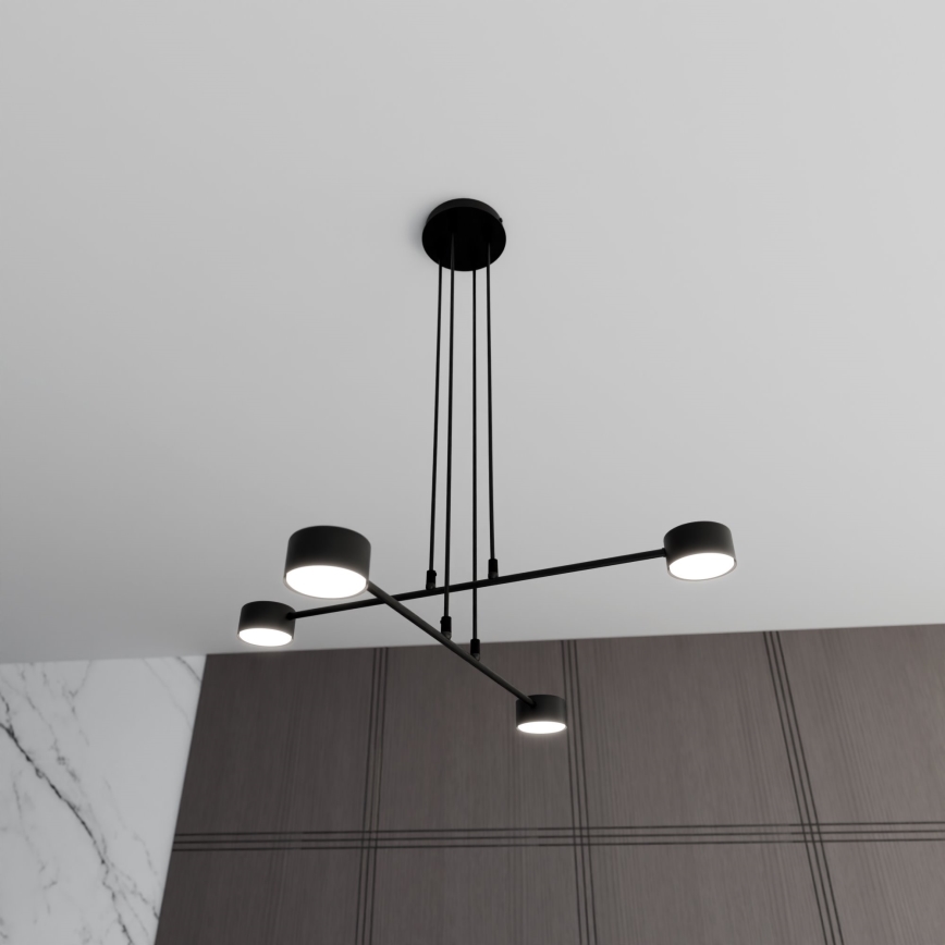 Luster na lanku MODUS 4xGX53/10W/230V čierna