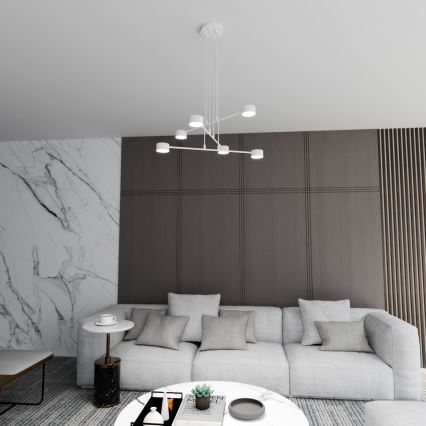 Luster na lanku MODUS 6xGX53/10W/230V biela