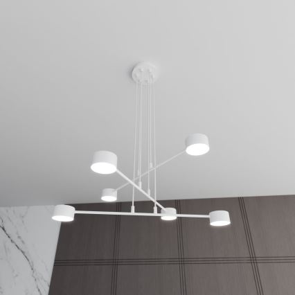 Luster na lanku MODUS 6xGX53/10W/230V biela