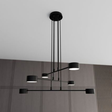 Luster na lanku MODUS 6xGX53/10W/230V čierna